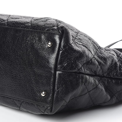 Chanel Glazed Calfskin Large On The Road Tote Black 6 of 10