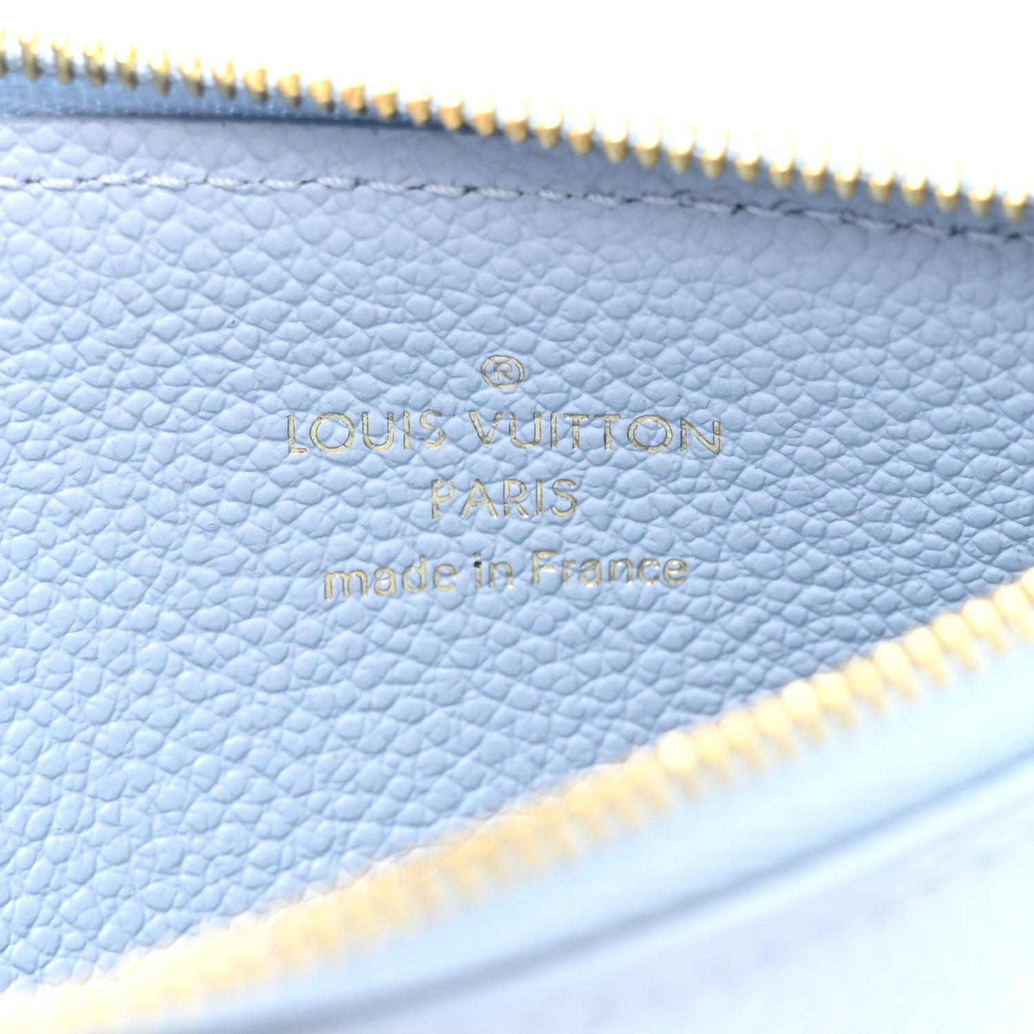 Louis Vuitton Empreinte Monogram Zipped Romy Card Holder Bleu Nuage 6 of 7