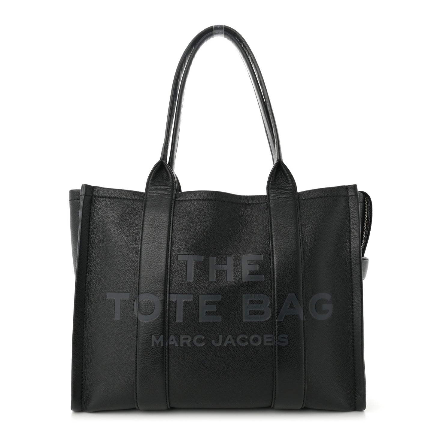 Grained Calfskin Large The Tote Bag Black
