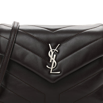 Saint Laurent Calfskin Y Quilted Monogram Toy Loulou Monogram Crossbody Bag Black Tulipe 7 of 10