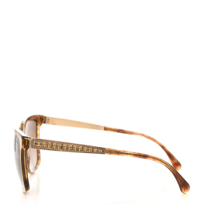 Chanel Square Signature Sunglasses 5348 Light Brown 3 of 9