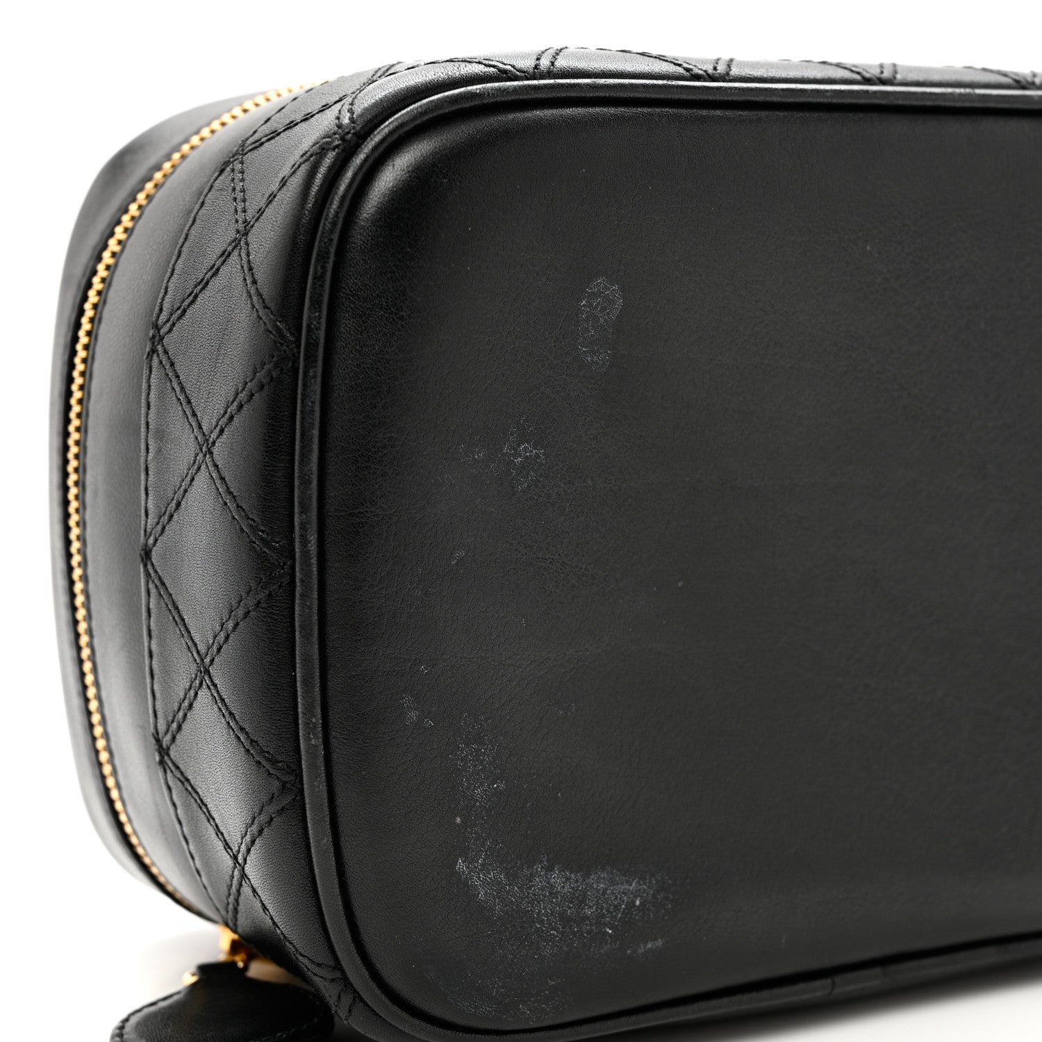 Chanel Lambskin Vanity Cosmetic Case Black 9 of 9