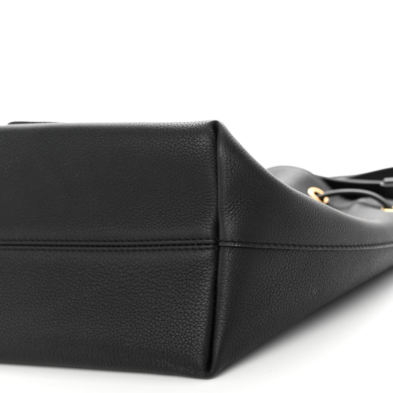 Louis Vuitton Calfskin Lockme Bucket MM Black 9 of 9