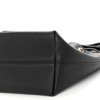 Louis Vuitton Calfskin Lockme Bucket MM Black 9 of 9