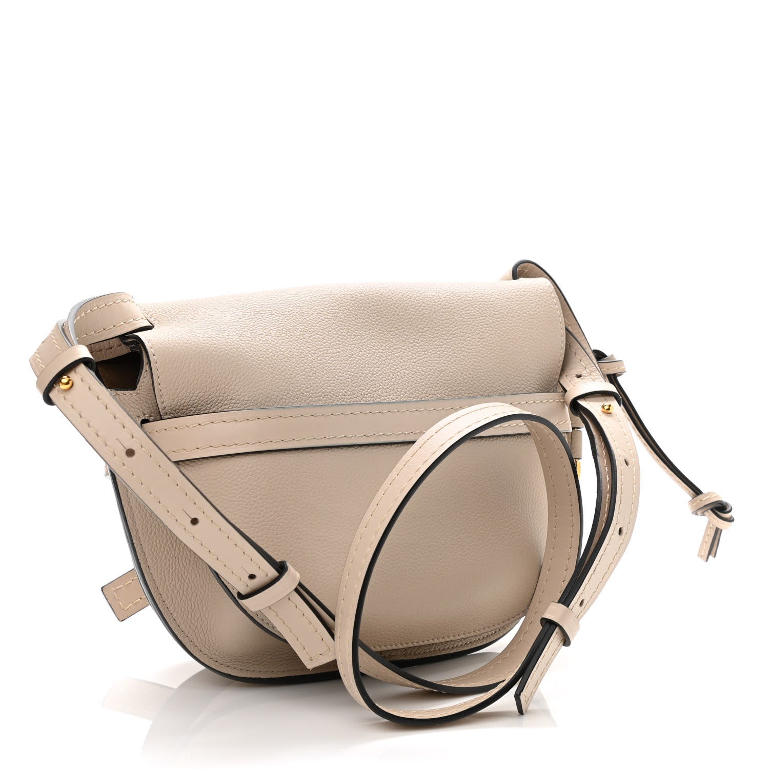 Loewe Grained Calfskin Small Gate Crossbody Bag Light Oat 3 of 10