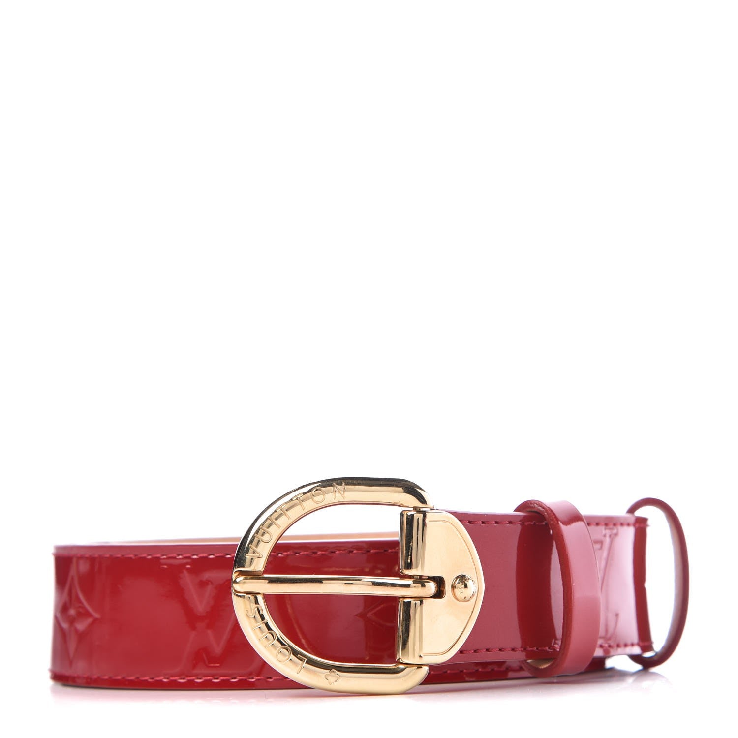 Louis Vuitton Vernis Ceinture 30mm Belt 90 36 Rouge 1 of 10