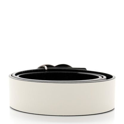 Chanel Patent Calfskin CC Reversible Belt 90 Black White 2 of 9