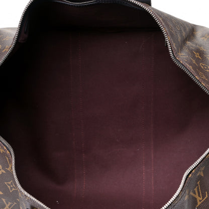 Louis Vuitton Monogram Macassar Keepall Bandouliere 55 4 of 8