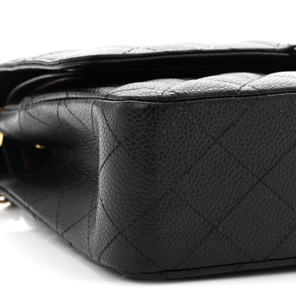 Chanel Caviar Quilted Medium Double Flap Black 9 of 10
