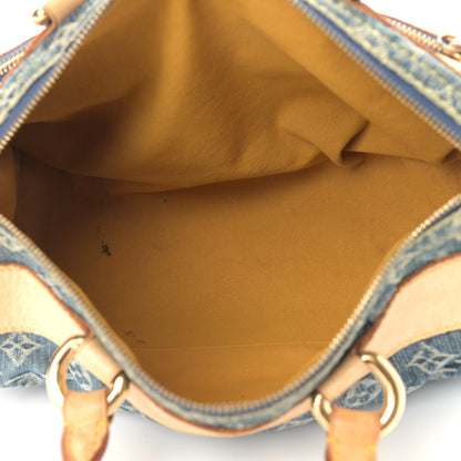 Louis Vuitton Monogram Denim Neo Speedy Blue 6 of 14