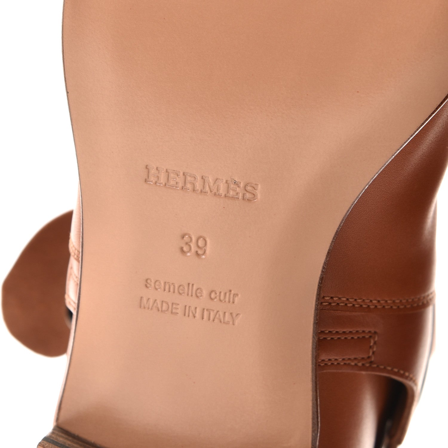Hermes Calfskin Neo Low Boots 39 Natural 7 of 7