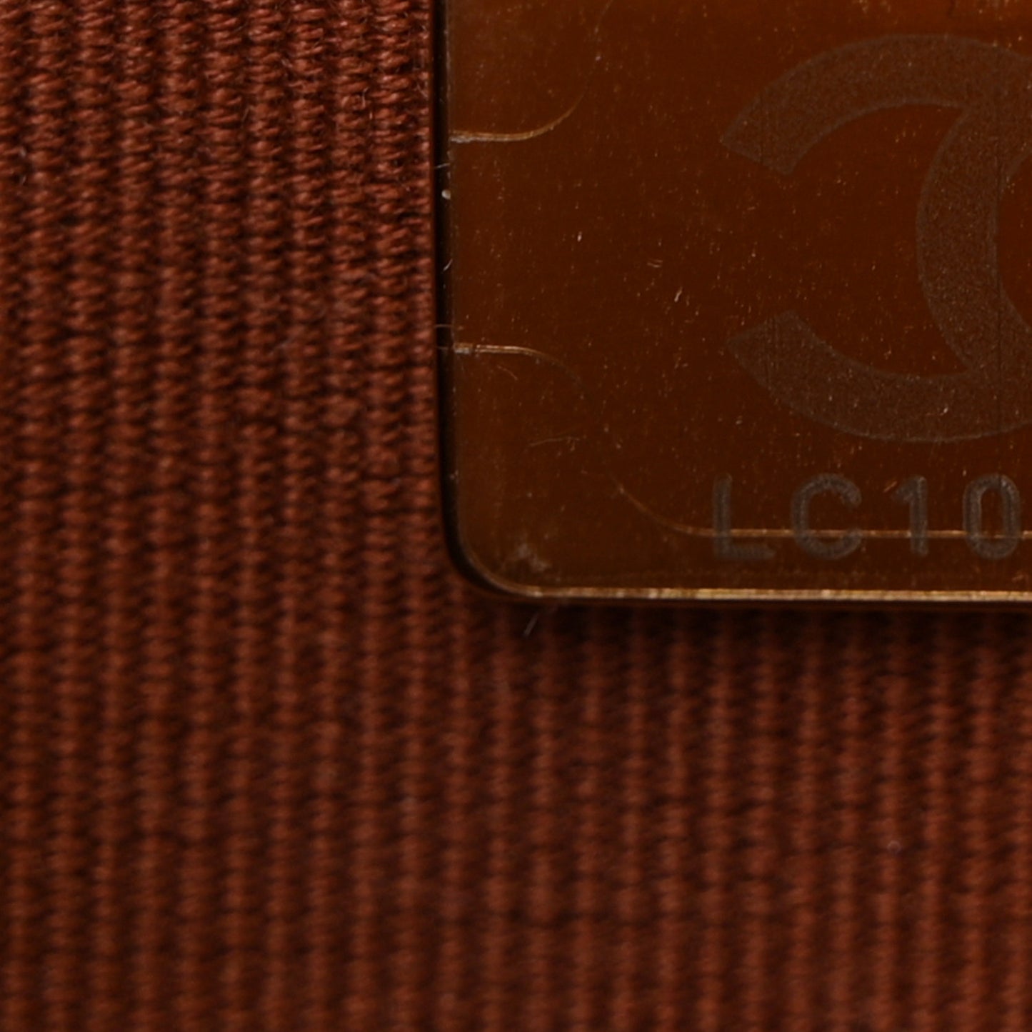 Lambskin Quilted Crystal Pearl CC Wallet On Chain WOC  Brown