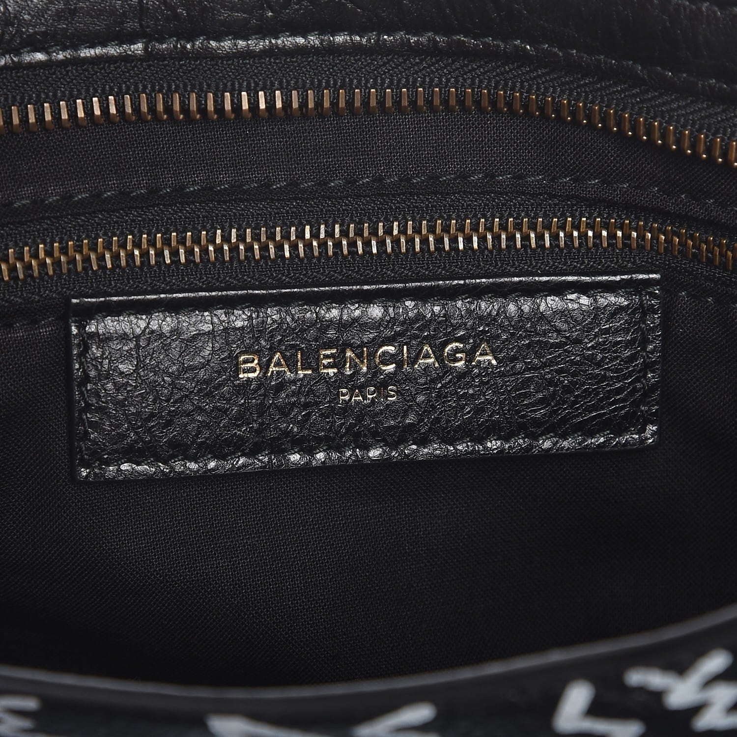 Balenciaga Agneau Arena Graffiti All Over Classic Hardware City Black White 7 of 8