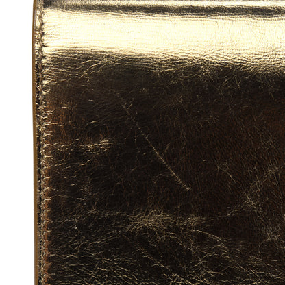 Saint Laurent Metallic Calfskin Monogram Large Belle De Jour Clutch Gold 18 of 19