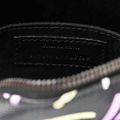 Saint Laurent Grain De Poudre Medium Classic Monogram Multicolor Graphic Print Lou Camera Bag Black 7 of 12