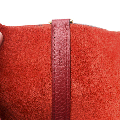 Hermes Taurillon Clemence Picotin Lock 18 PM Rouge Garance 7 of 11