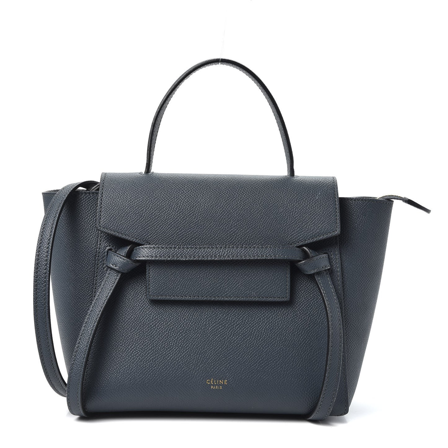 Grained Calfskin Nano Belt Bag Slate