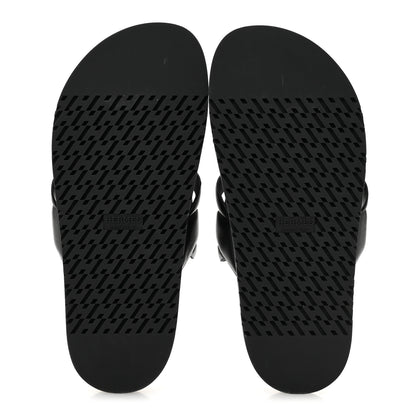 Hermes Nappa Extra Sandals 38 Black 6 of 9