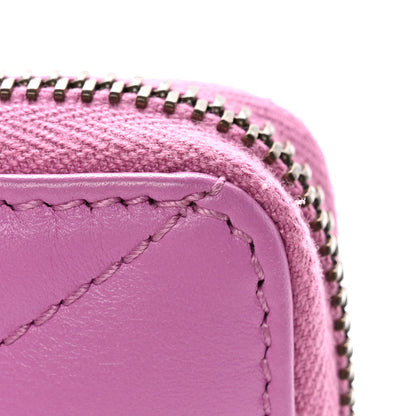 Gucci Calfskin Matelasse GG Marmont Zip Around Wallet Pink 11 of 11