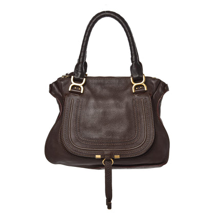 Chloe Calfskin Medium Marcie Satchel Truffle 1 of 13