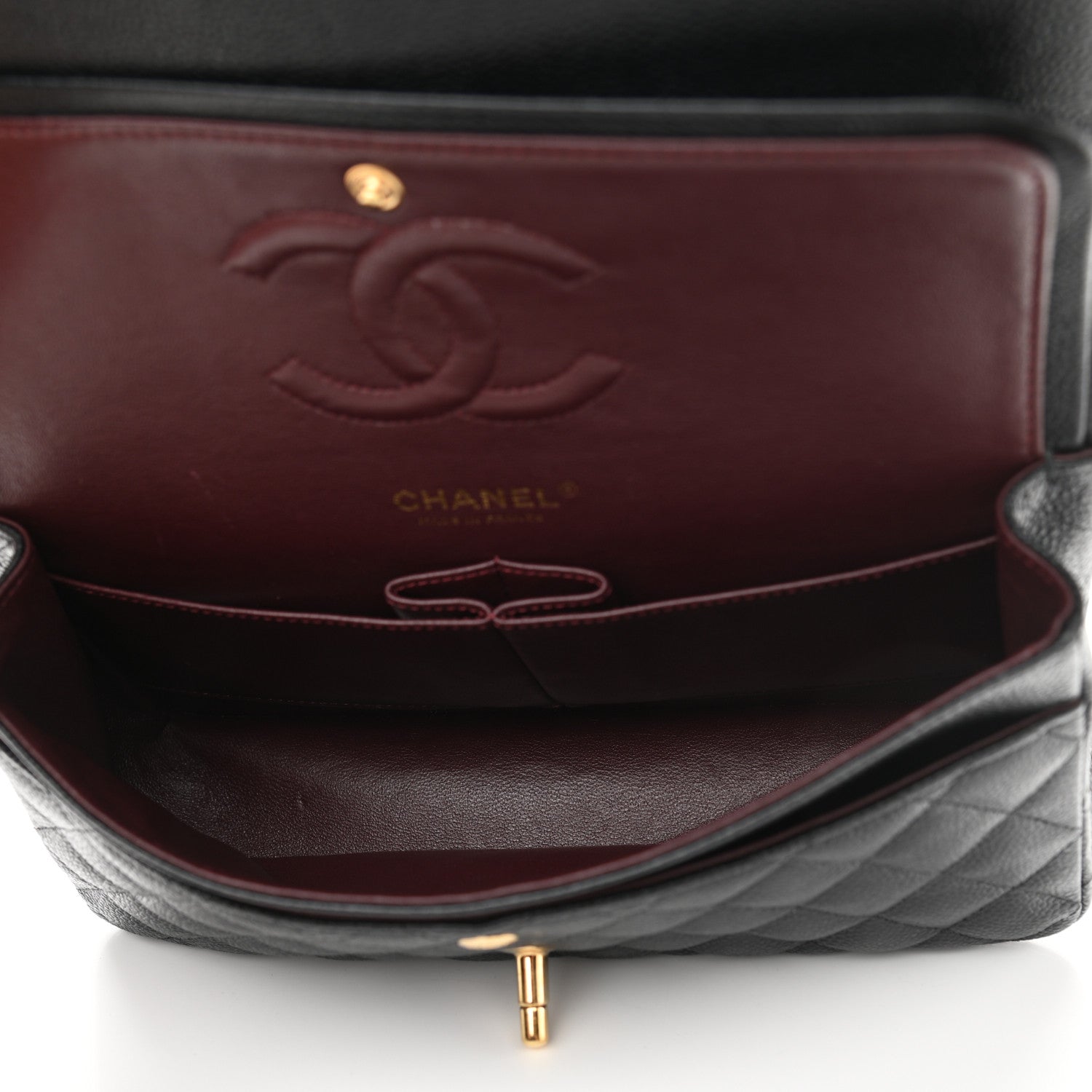 Chanel Caviar Quilted Medium Double Flap Black 4 of 10