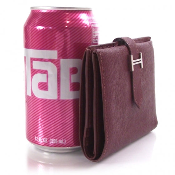 Courchevel Bearn Bi-fold Wallet Maroon