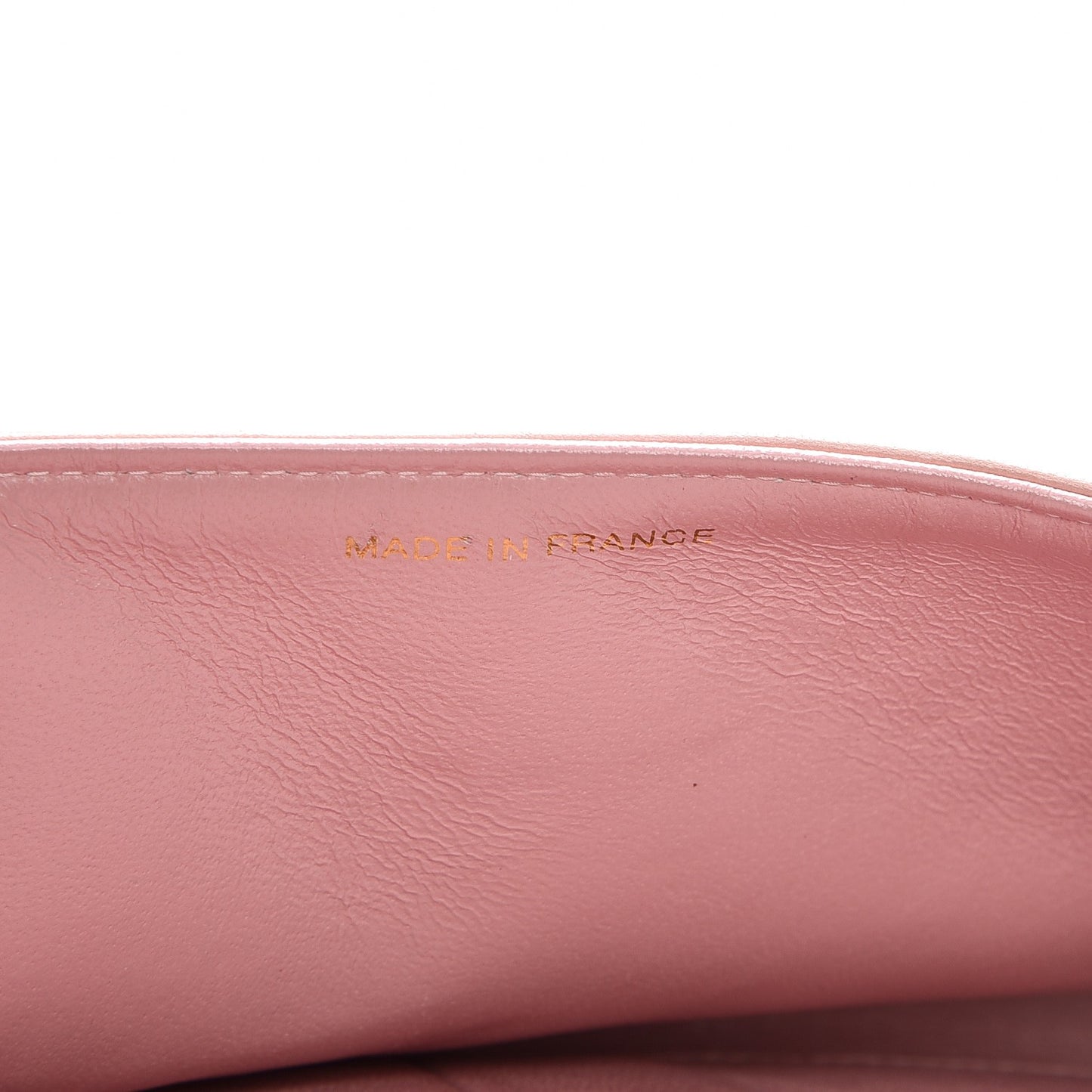 Lambskin Quilted Medium Double Flap Light Pink