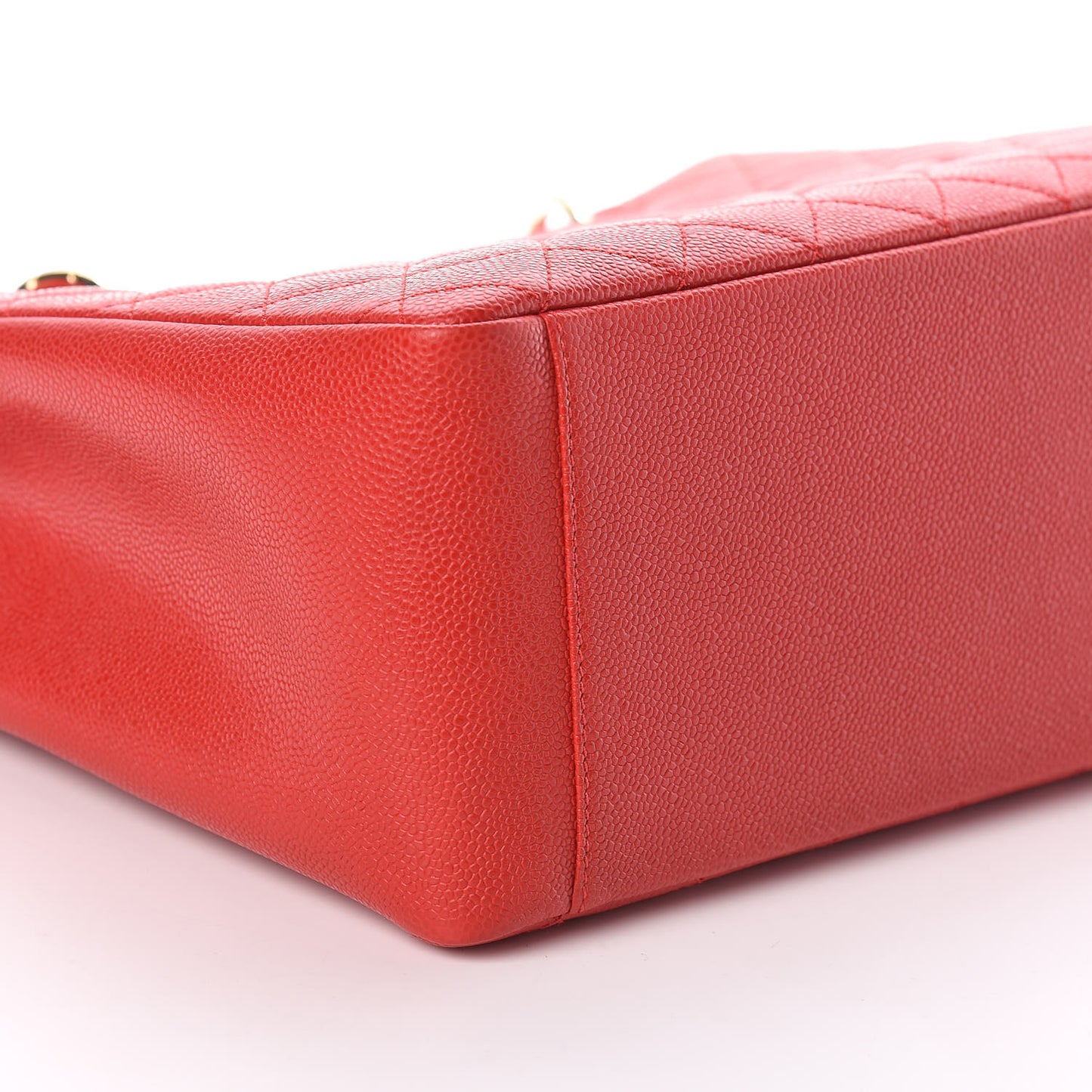 Caviar Quilted Grand Shopping Tote GST Red