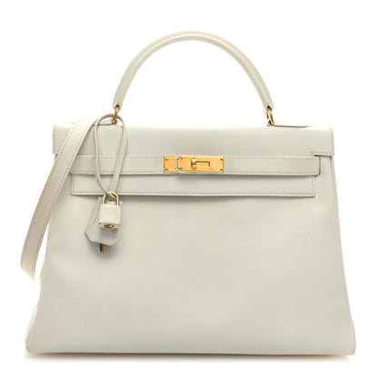 Hermes Evercolor Kelly Retourne 32 White 1 of 15