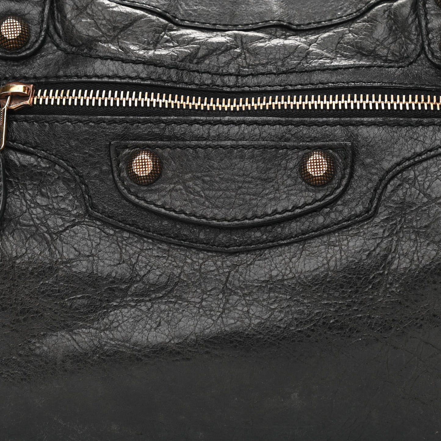 Agneau Giant 12 Rose Gold Hardware Town Black