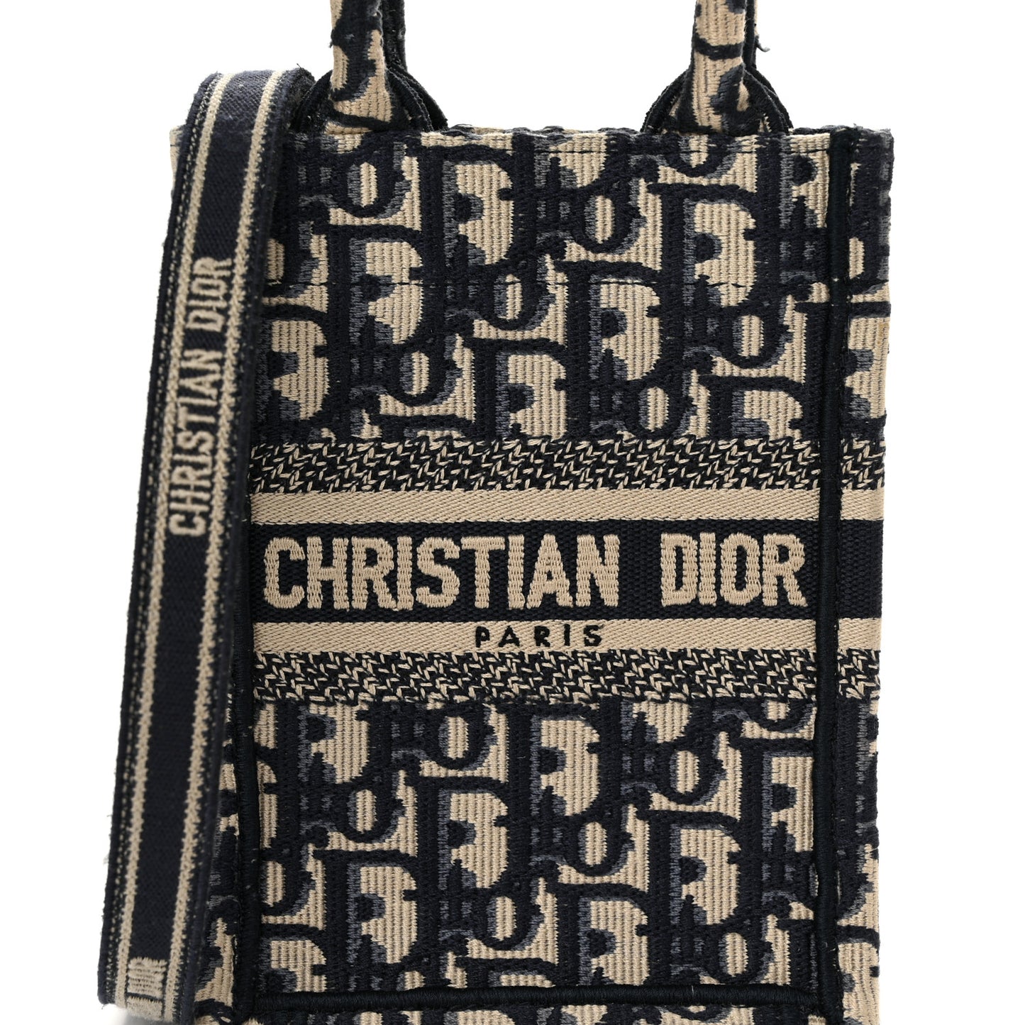 Oblique Mini Book Tote Phone Bag Blue