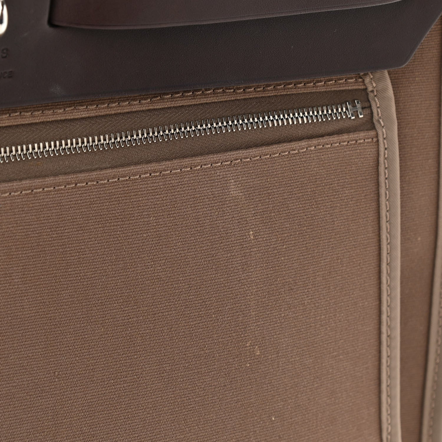 Hermes Vache Hunter Toile Herbag Zip 31 PM Etoupe Ebene 12 of 12