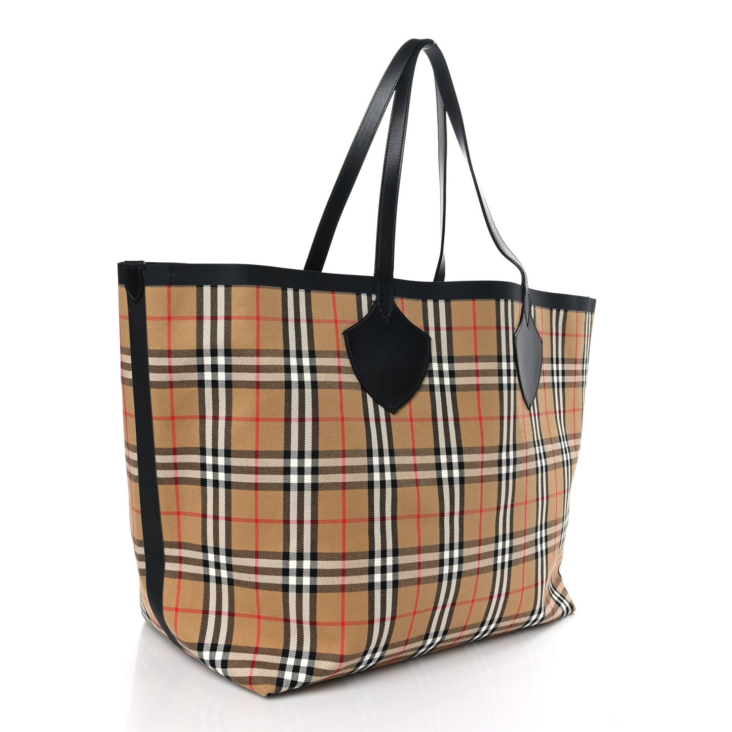 Vintage Check Extra Large The Giant Reversible Tote Antique Yellow