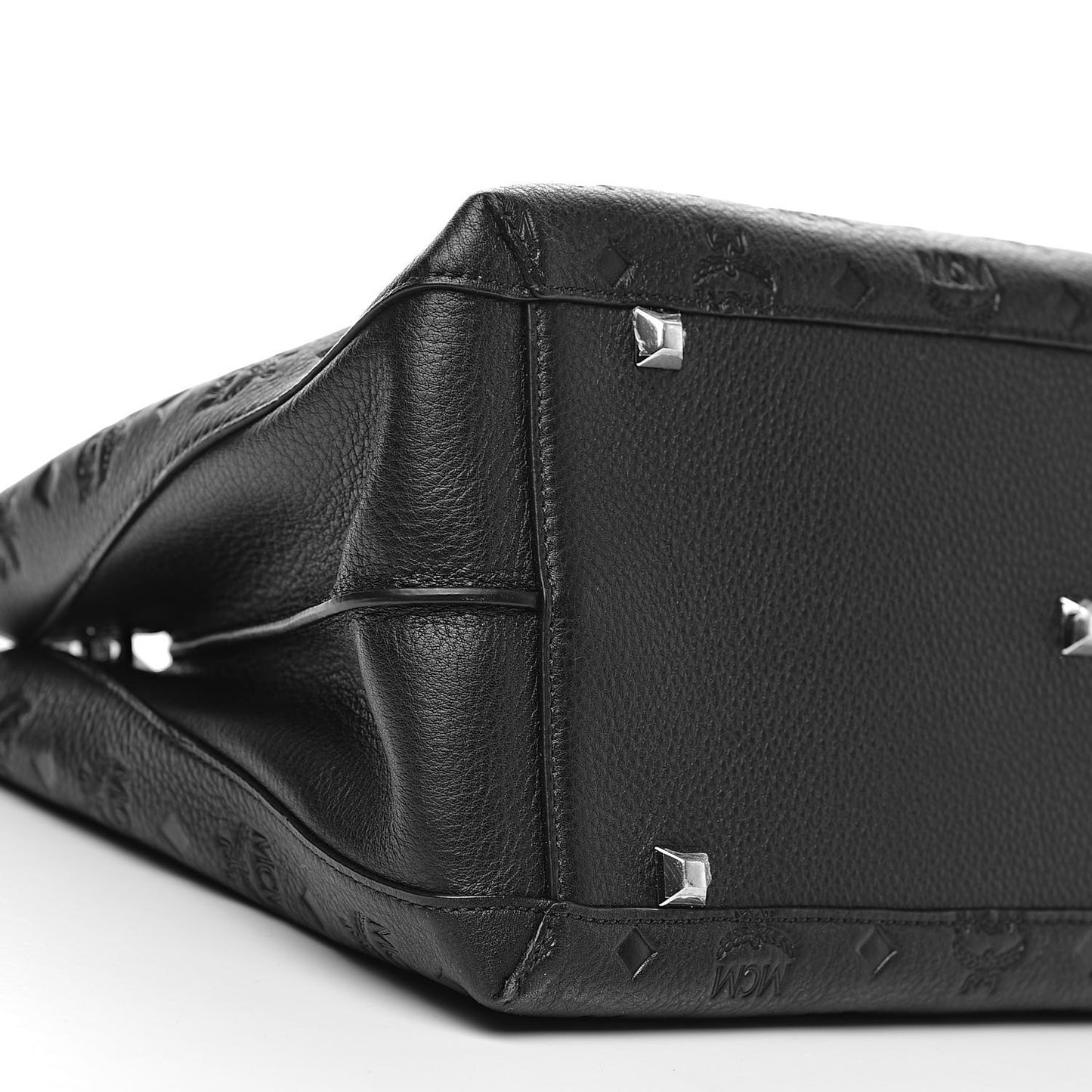 Calfskin Ottomar Monogram Large Essential Tote Black
