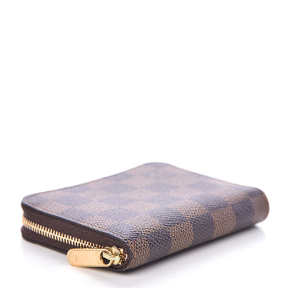 Louis Vuitton Damier Ebene Zippy Coin Purse Rose Ballerine 4 of 7