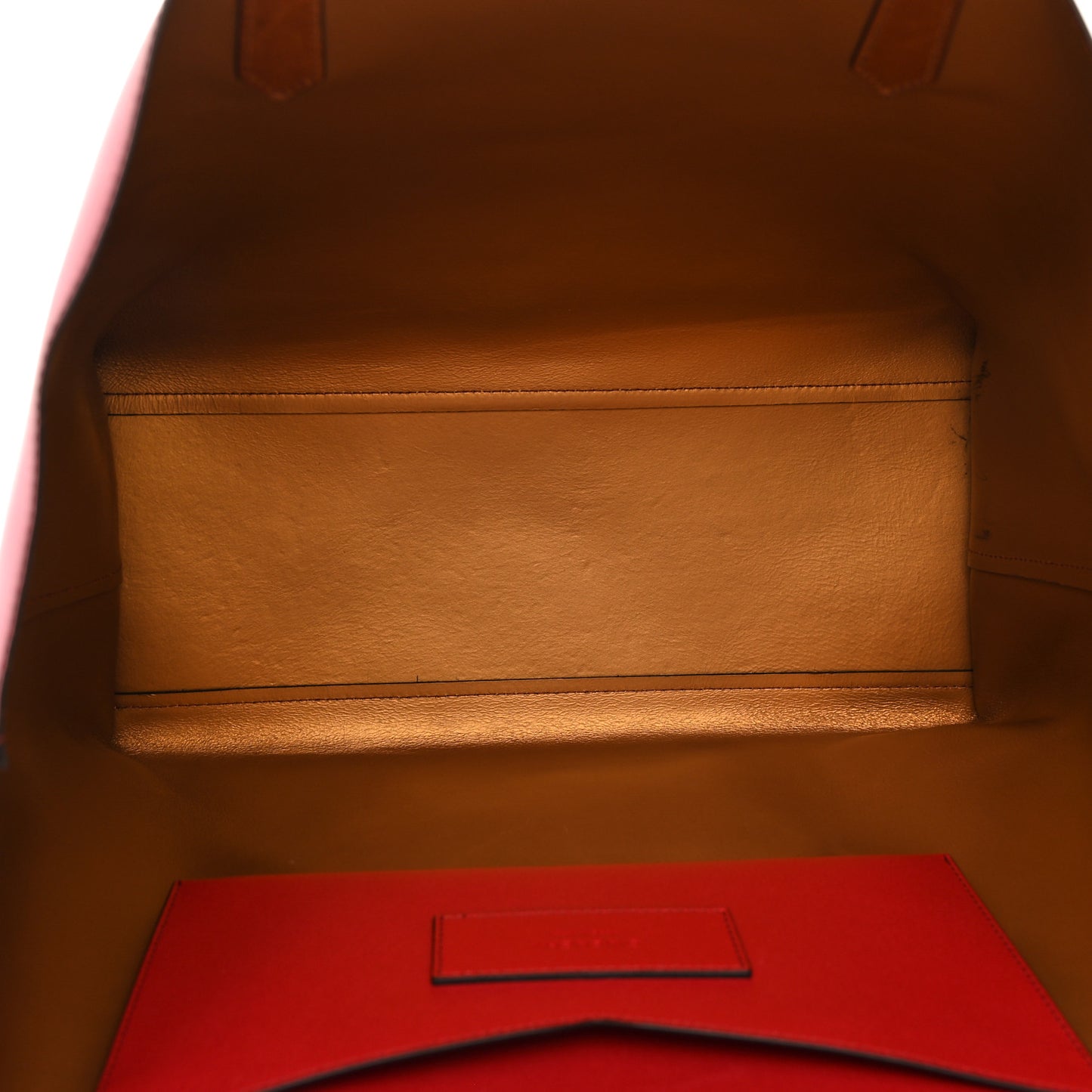 Calfskin Medium GV Shopper Tote Dark Red