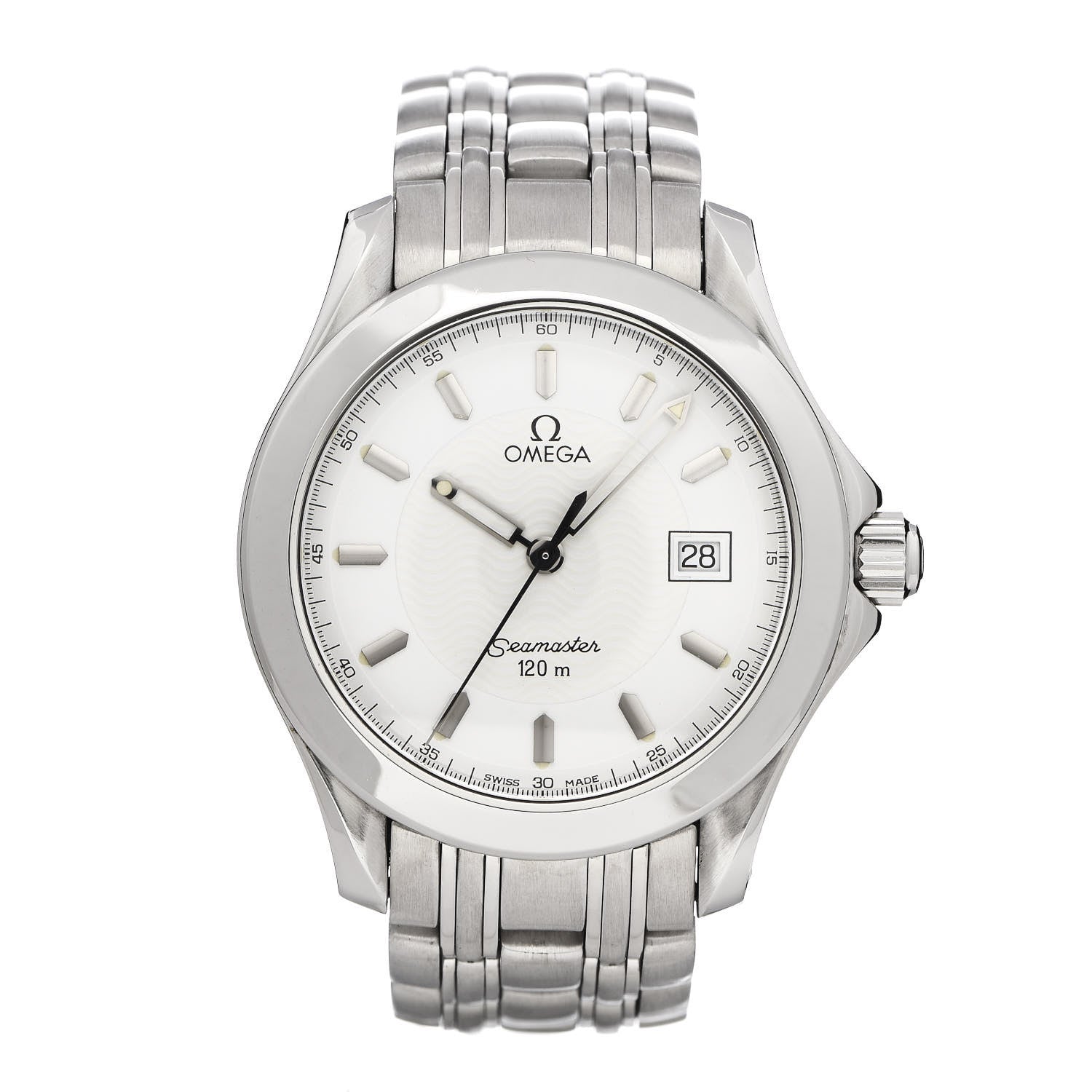 Omega Stainless Steel 36mm Seamaster Quartz Watch White 2511.21 1 of 7