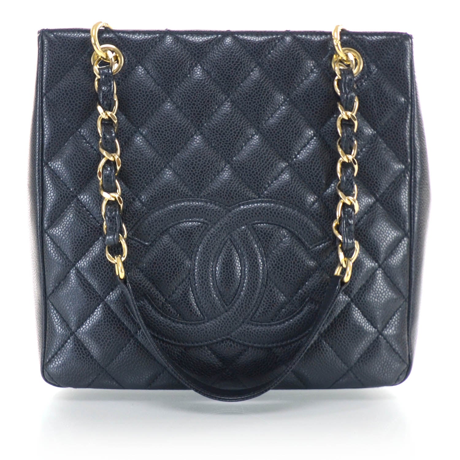 Chanel Caviar Petit Shopping Tote PST Black GHW 1 of 11