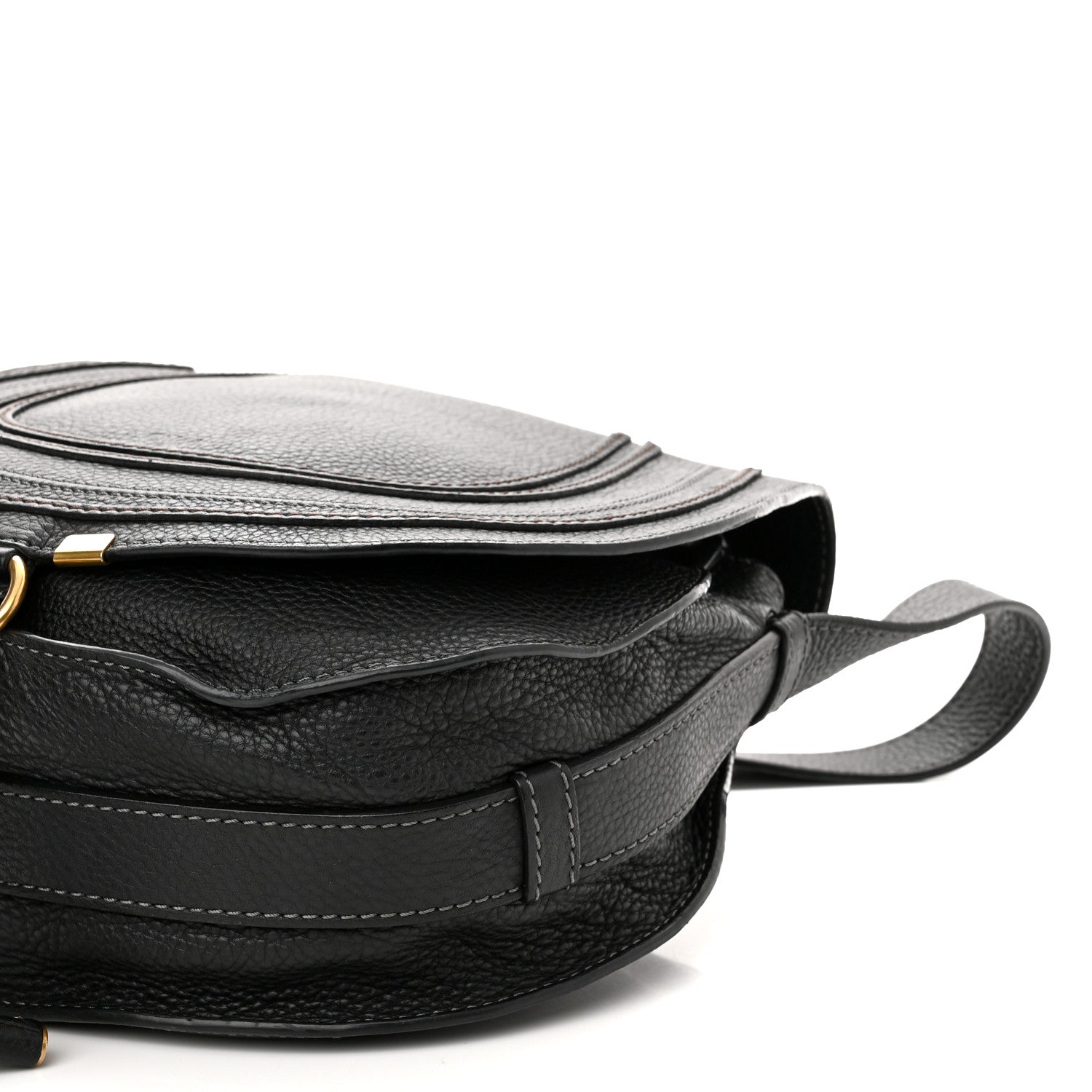 Chloe Calfskin Medium Marcie Round Crossbody Bag Black 11 of 16