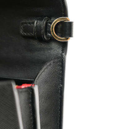 Prada Saffiano Wallet With Shoulder Strap Black 12 of 12