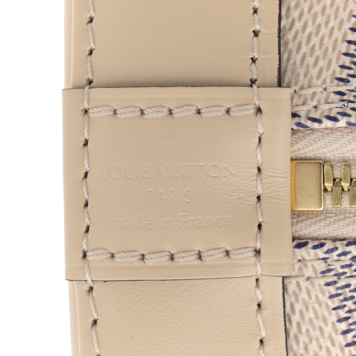 Louis Vuitton Damier Azur Braided Alma BB 6 of 10