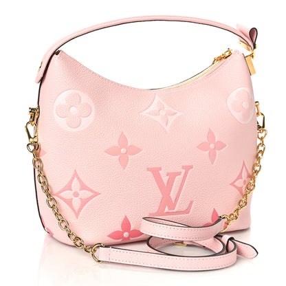 Louis Vuitton Empreinte Monogram Giant By The Pool Marshmallow Hobo PM Bouton De Rose 3 of 8