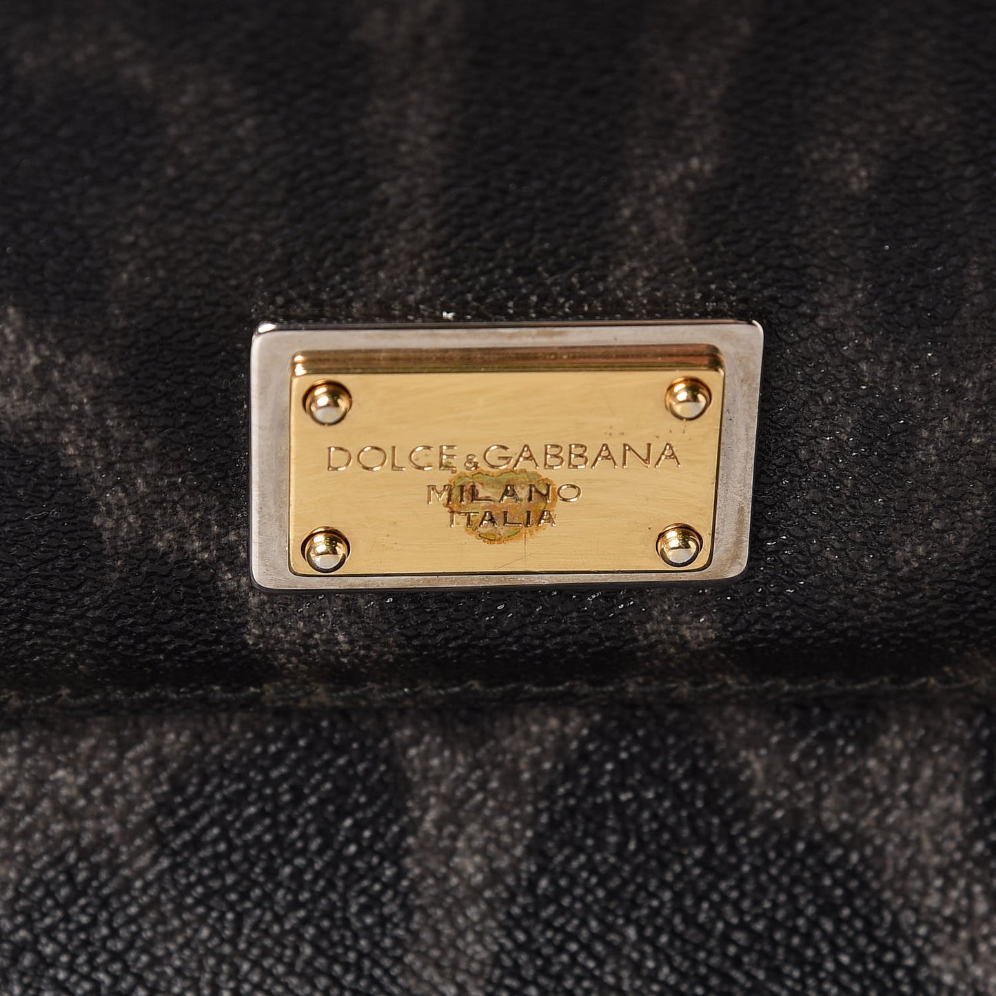 Dauphine Leopard Print Large Miss Sicily Satchel Black