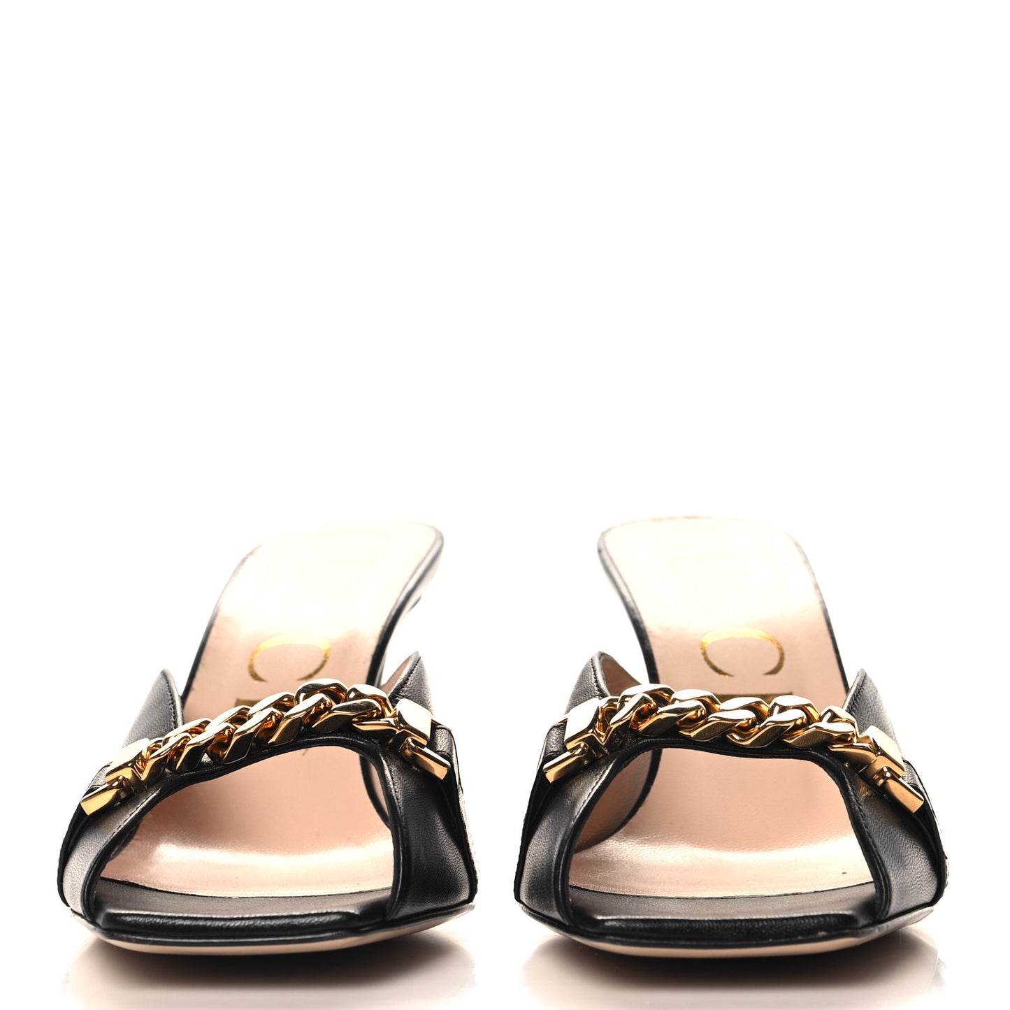 Malaga Kid Chain Sylvie Mules 38.5 Black