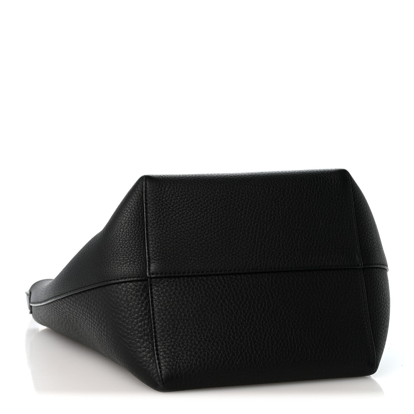 Grained Calfskin Medium N/S Park Tote Black