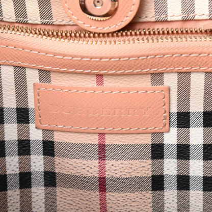 Burberry Haymarket Check Small Canterbury Tote Pale Coral Pink 6 of 12