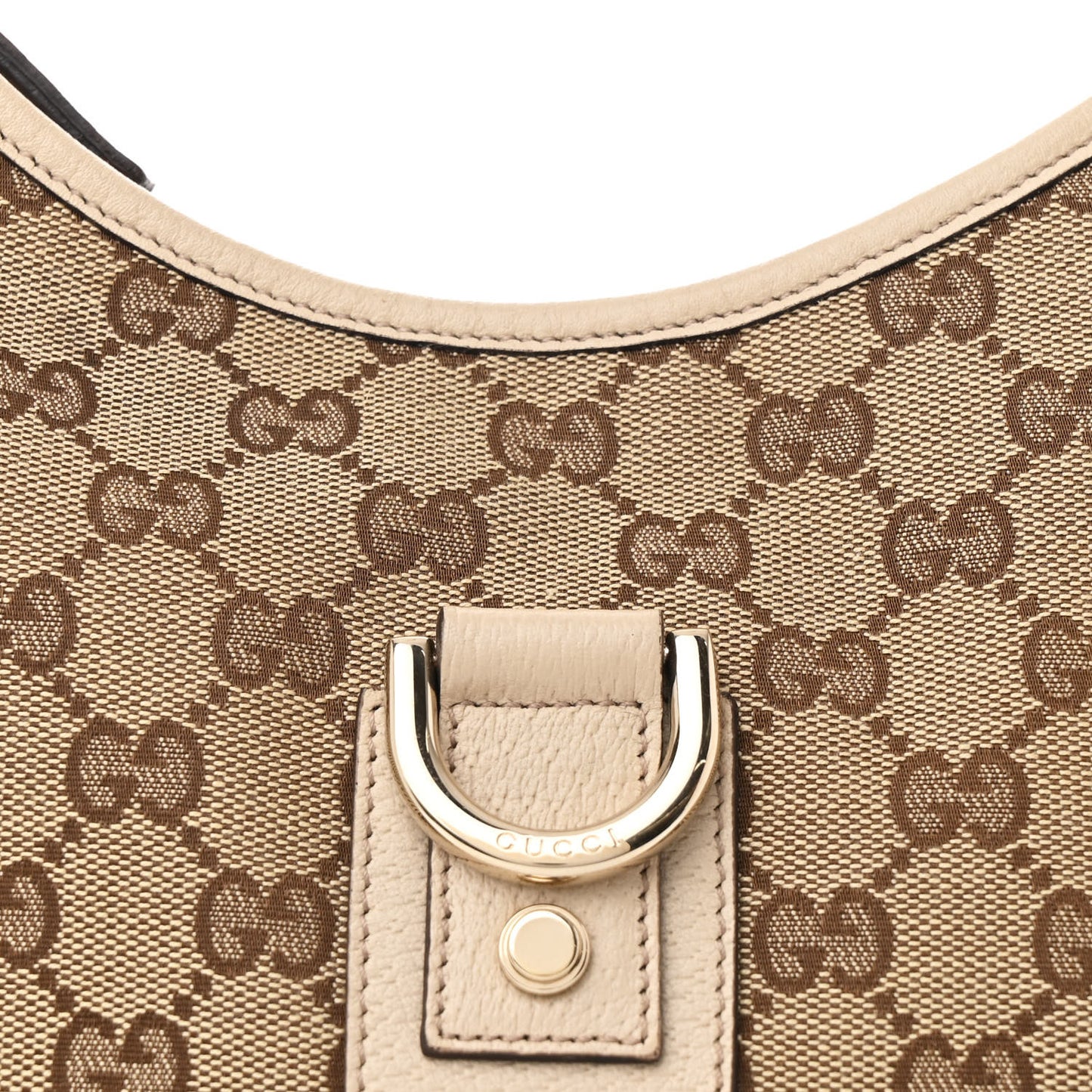 Monogram Medium Abbey D Ring Hobo Off White