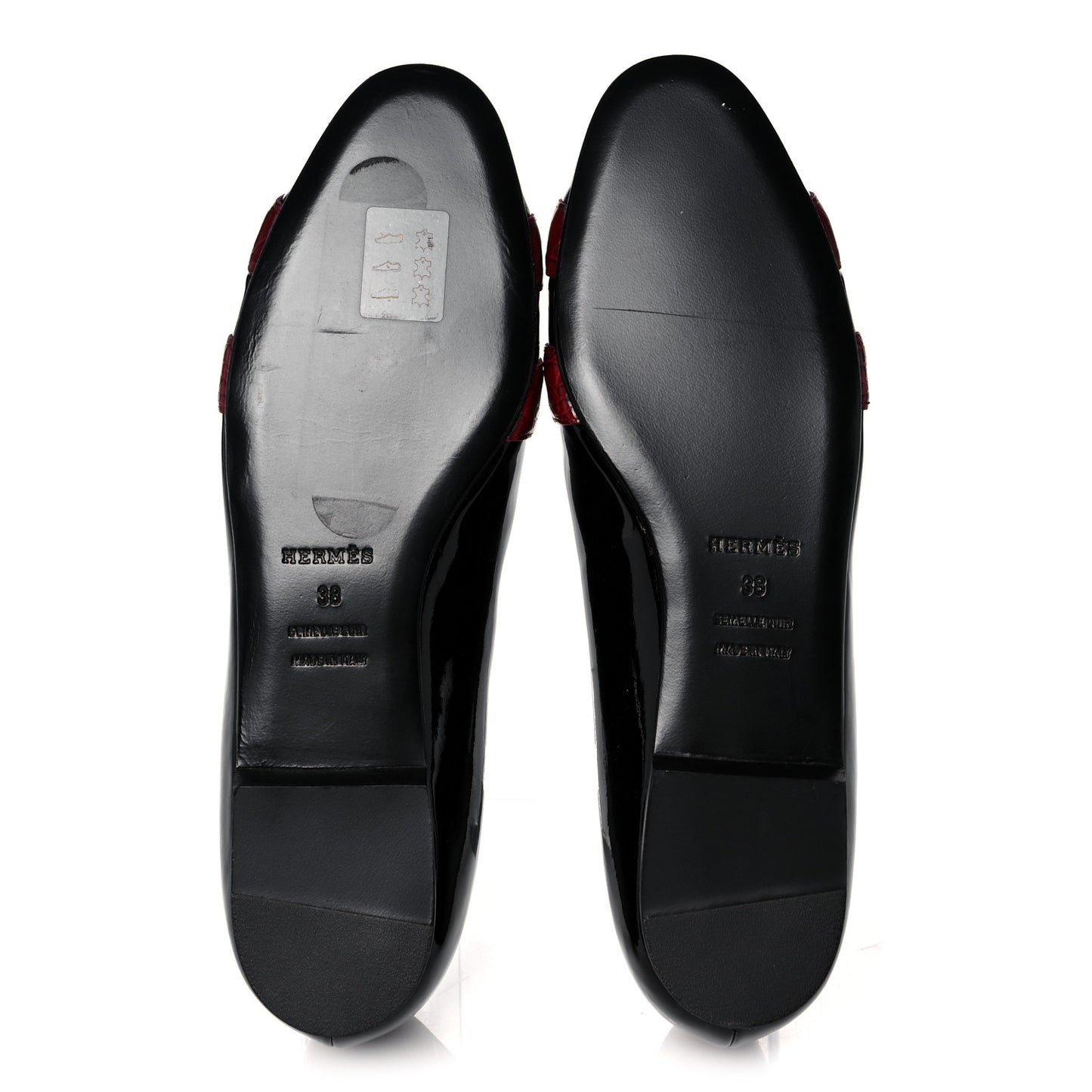 Patent Shiny Alligator Nice Ballerina Flats 38 Black