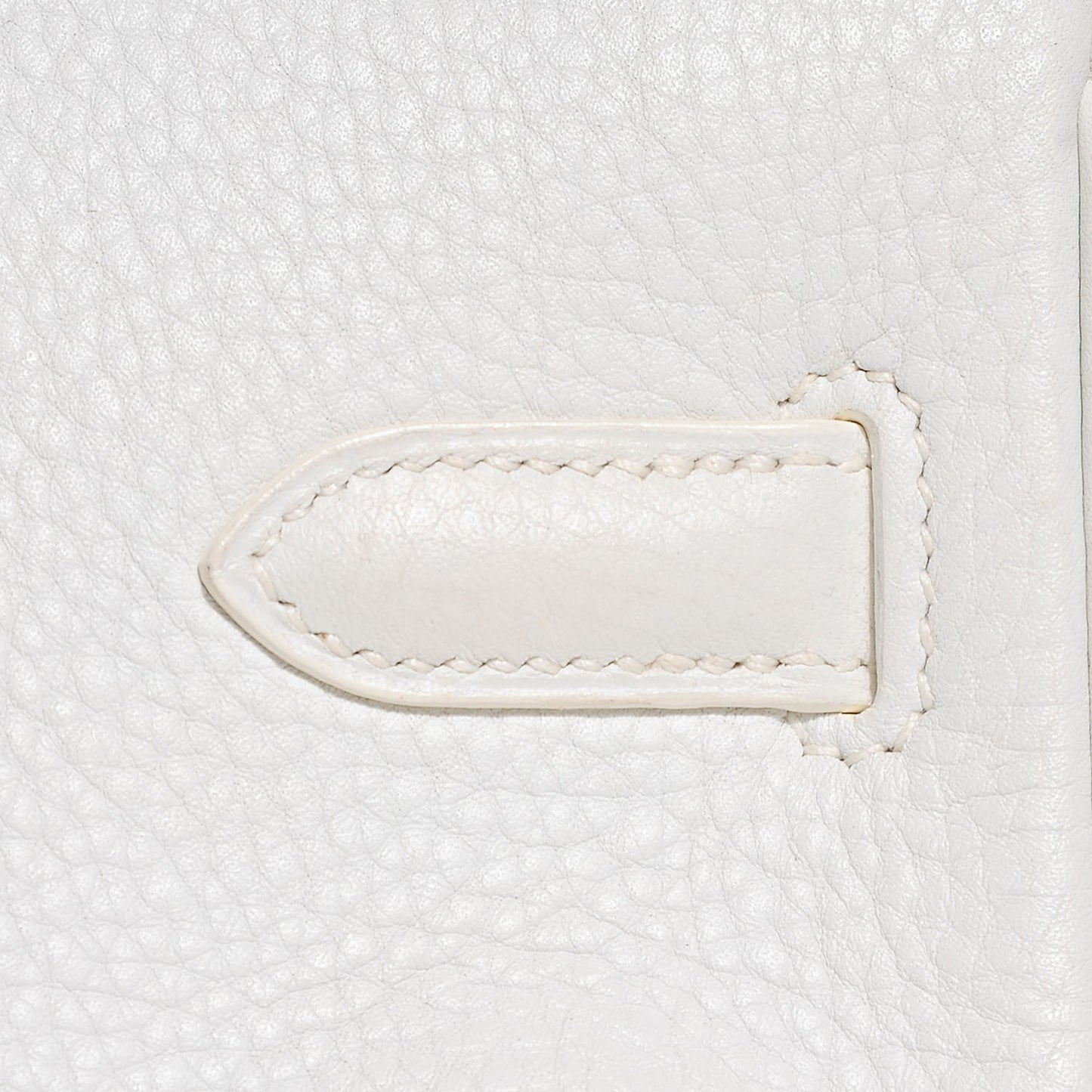 Taurillon Clemence Birkin 30 White