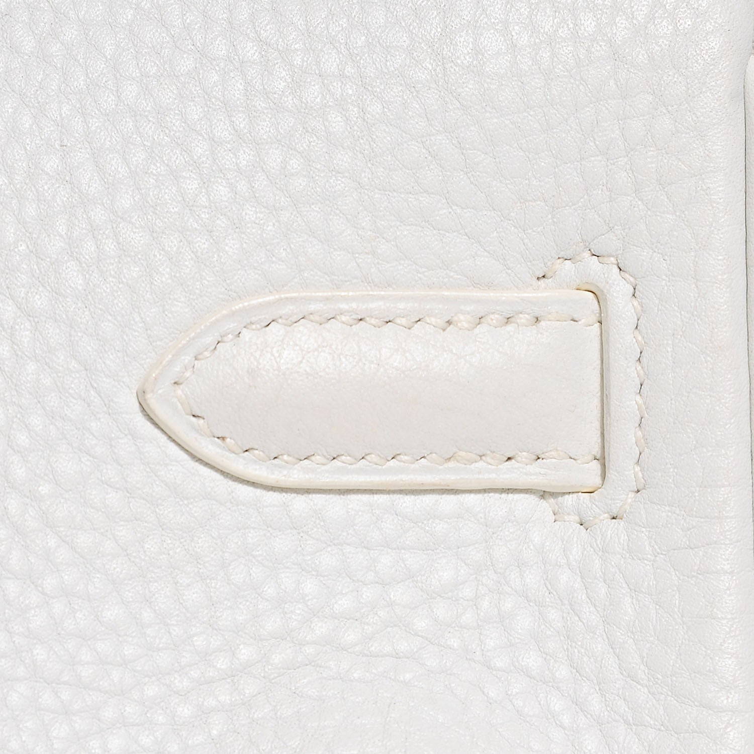 Hermes Taurillon Clemence Birkin 30 White 9 of 28